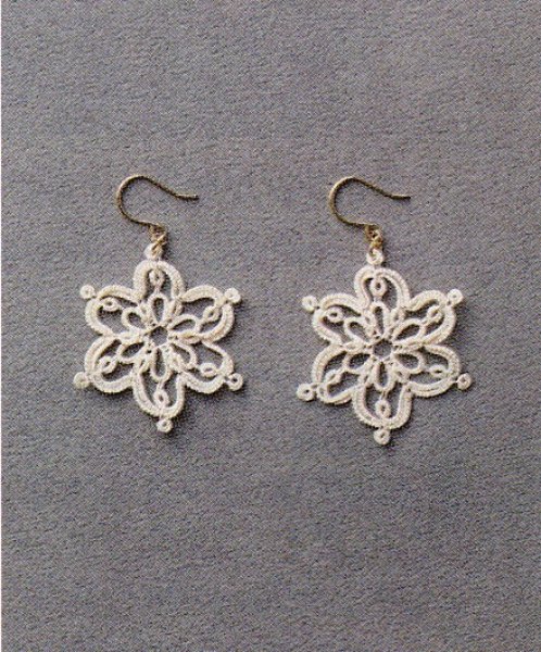 画像3: フラワーピアス　アイボリー　 (3)