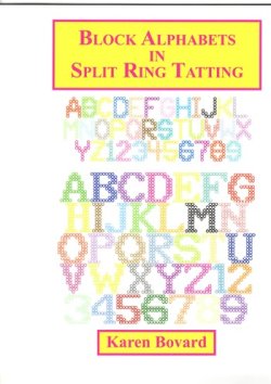 画像1: Block Alphabets in Split Ring Tatting