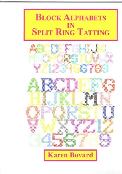 画像1: Block Alphabets in Split Ring Tatting (1)