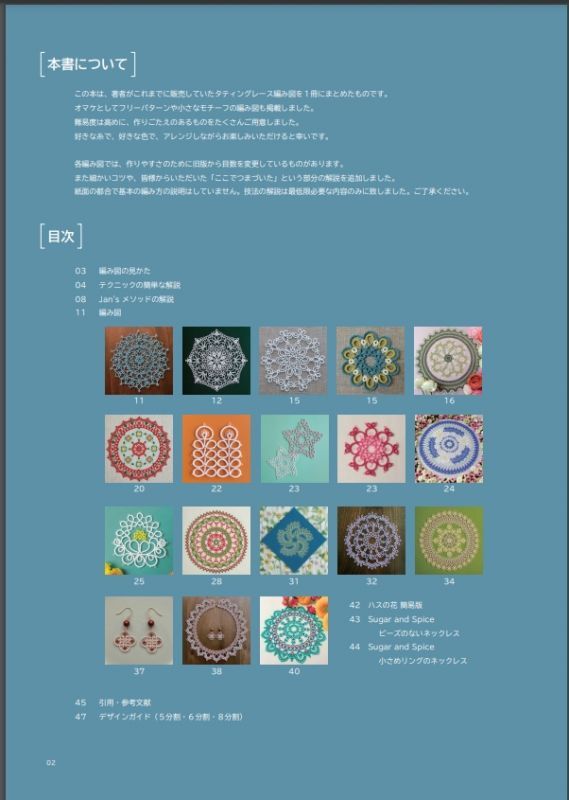 Tattinglace Marmelo Pattern Book 1 あとりえシシカス